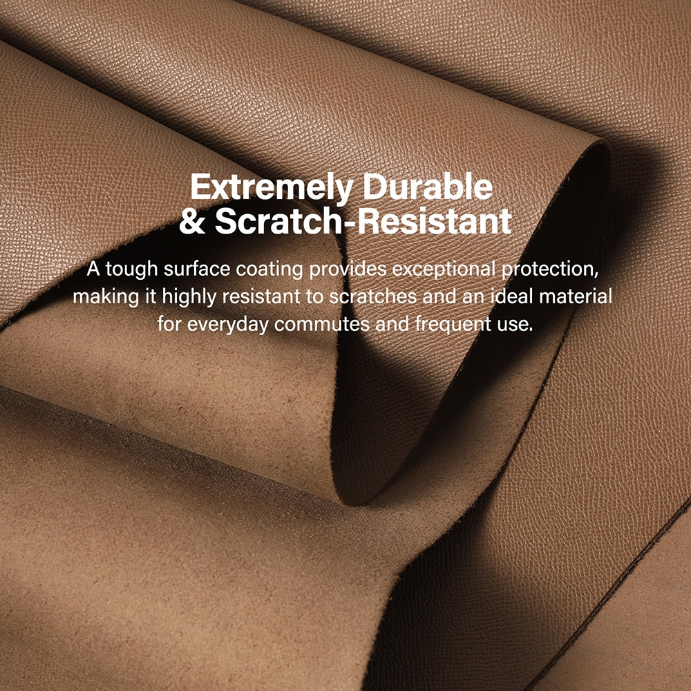 1/3/5 Sq.ft Epsom Calfskin Leather Top Grain Palm Chrome Leather | WUTA