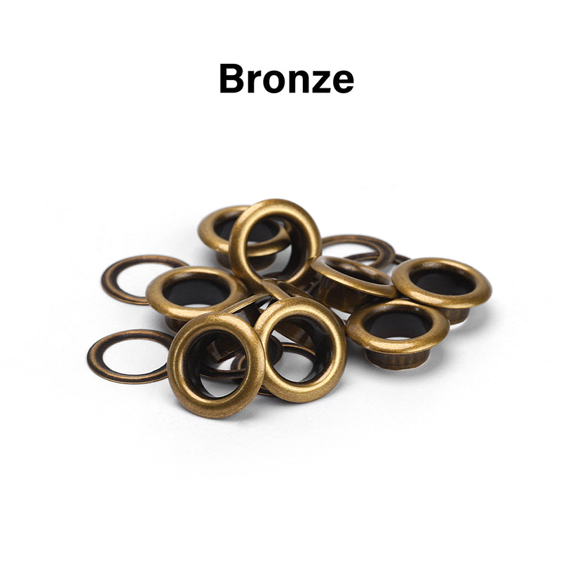 100sets Brass Eyelets with Washer Ring for Leathercraft | WUTA