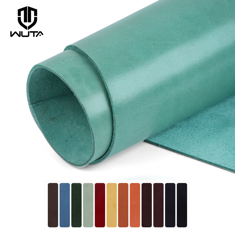 1 Square Feet Irregular Top Quality New Waxed Bull Vegetable Tanned Leather | WUTA