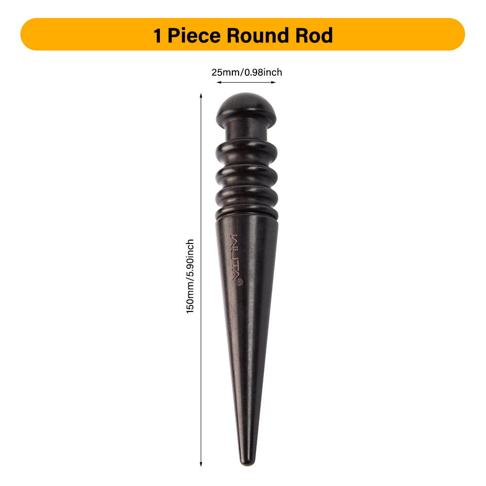 High Density Ebony Black Wood Leather Edge Burnisher Slicker | WUTA