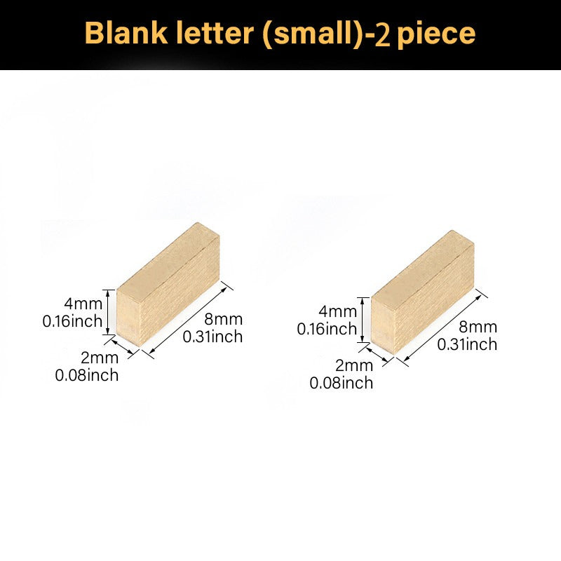Customized French Fonts Brass Stamping Letters Kits Numbers Alphabets Symbols Characters Embossing Molds Logo for Hot Foil Stamping Machine | WUTA