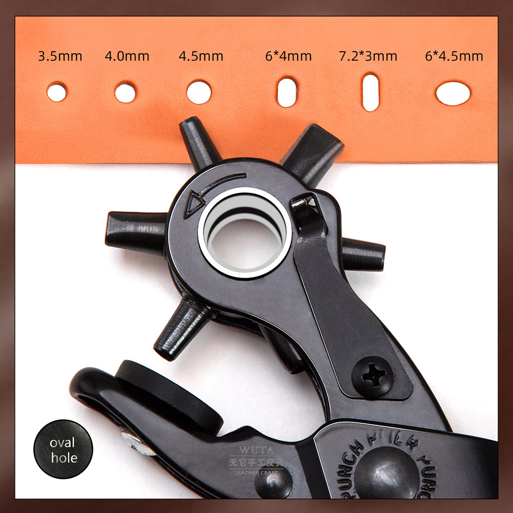 Revolving Leather Punch Plier Punch Hole Tool | WUTA