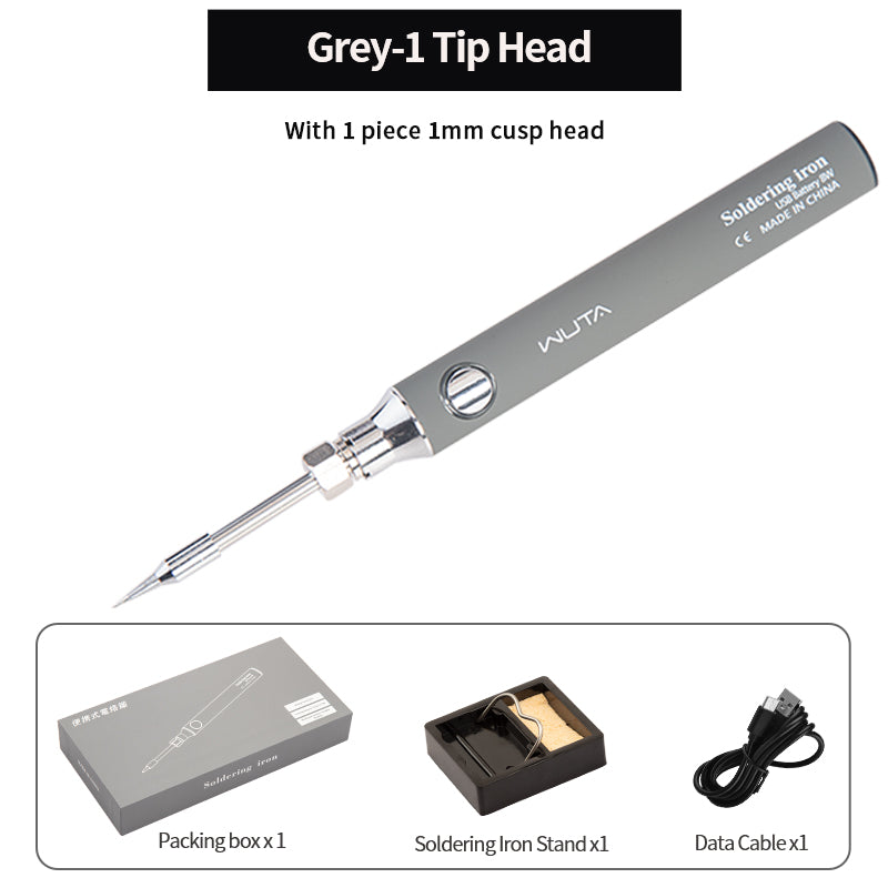 WUTA USB Charging Thread Cord Burner Welding Pen Portable Soldering Iron