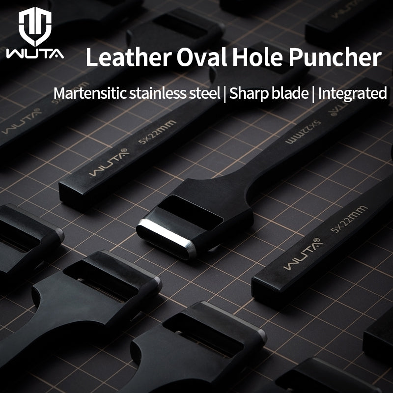 Leather Hole Puncher Strap Belt Stitching Crafts Hollow Round Punch Tool  Kit 