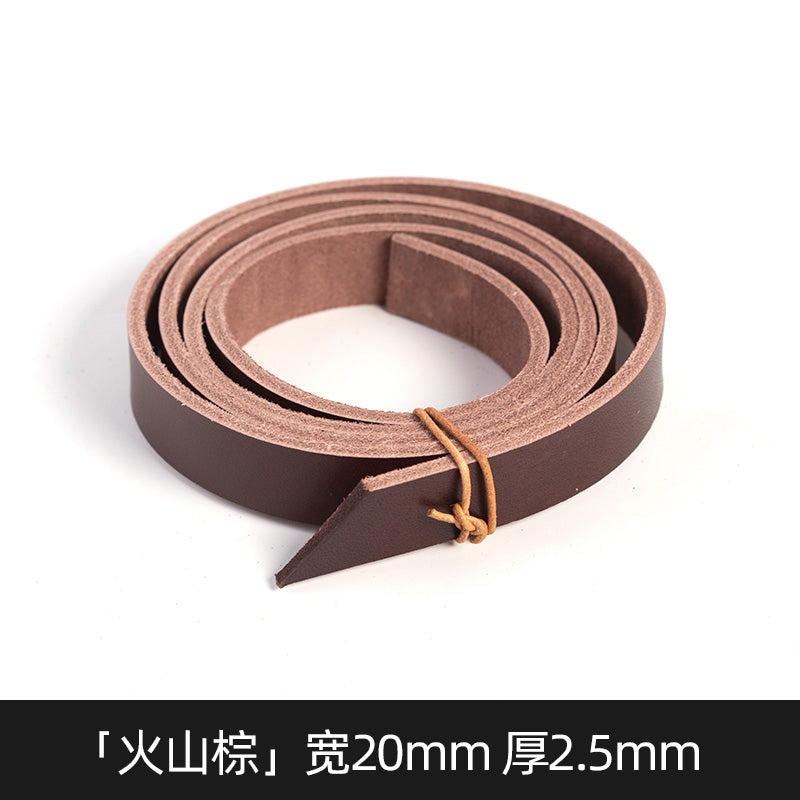 5/20/25/30mm Width Vegetable Tanned Leather Shoulder Strap | WUTA