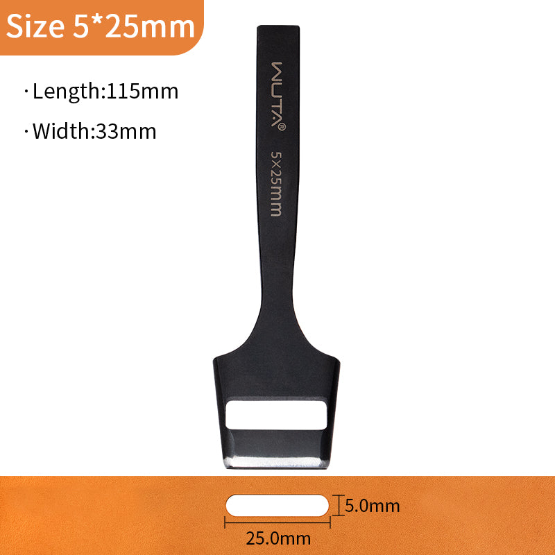 WUTA Leather Belt Hole Puncher Oval Hole Strap Watch Band Flat Punches Heavy Duty Oblong Punch Tools