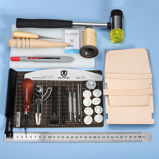 24pcs Basic Leather Craft Tool Set | WUTA