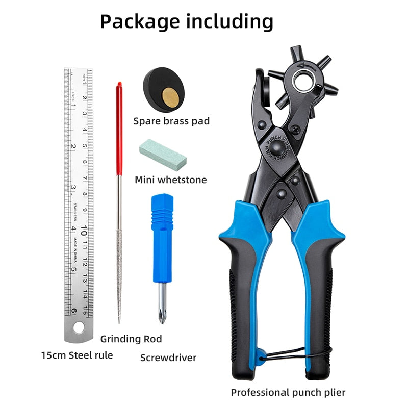 Revolving Leather Punch Plier Punch Hole Tool | WUTA
