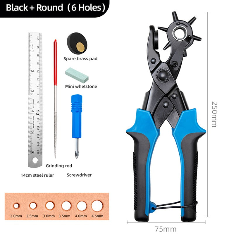 Revolving Leather Punch Plier Punch Hole Tool | WUTA