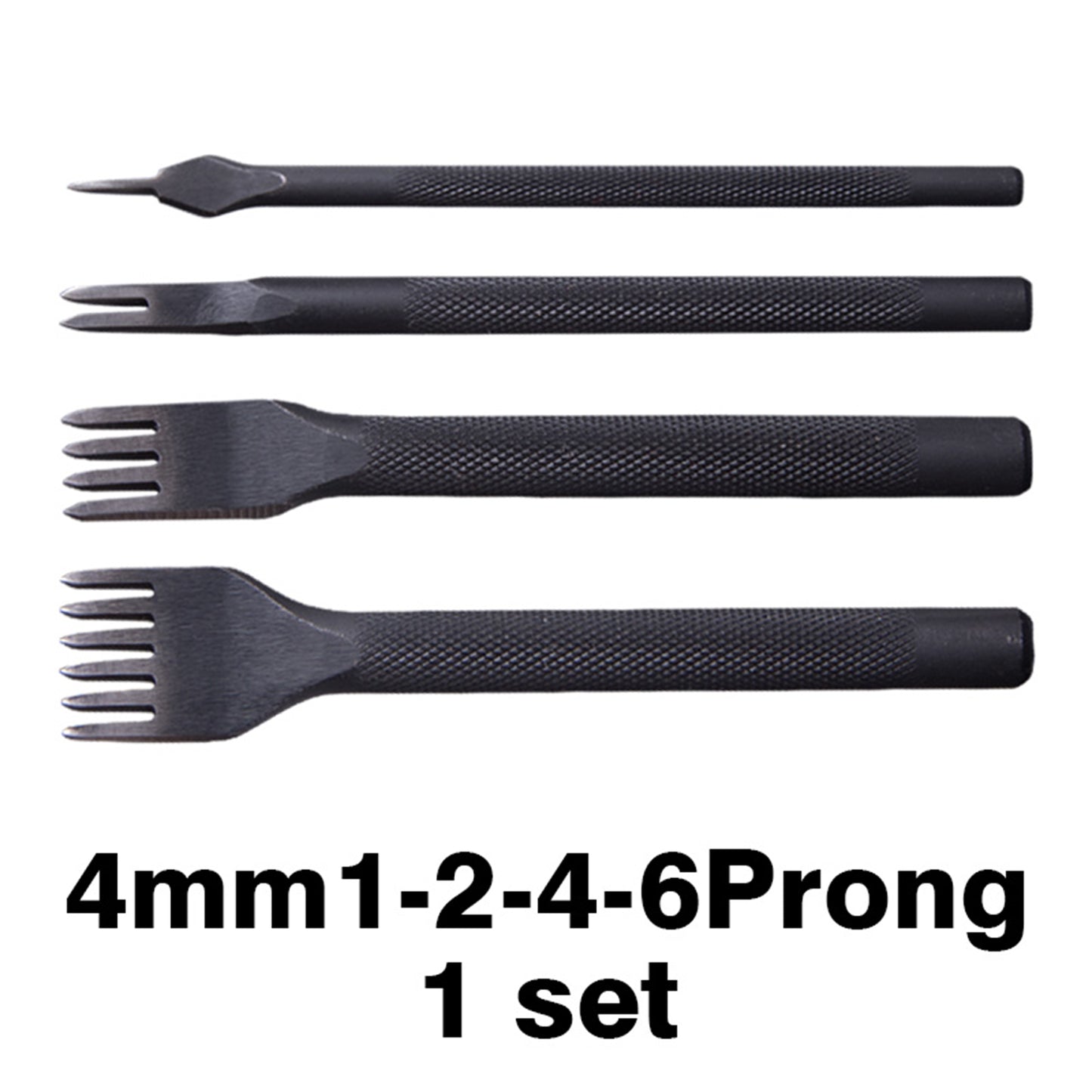 Diamond Black Iron Leather Chisel Leather Craft Hole Punch Tools | WUTA