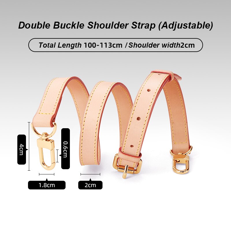 Genuine Leather Bag Strap Brand Luxury Adjustable Shoulder | WUTA