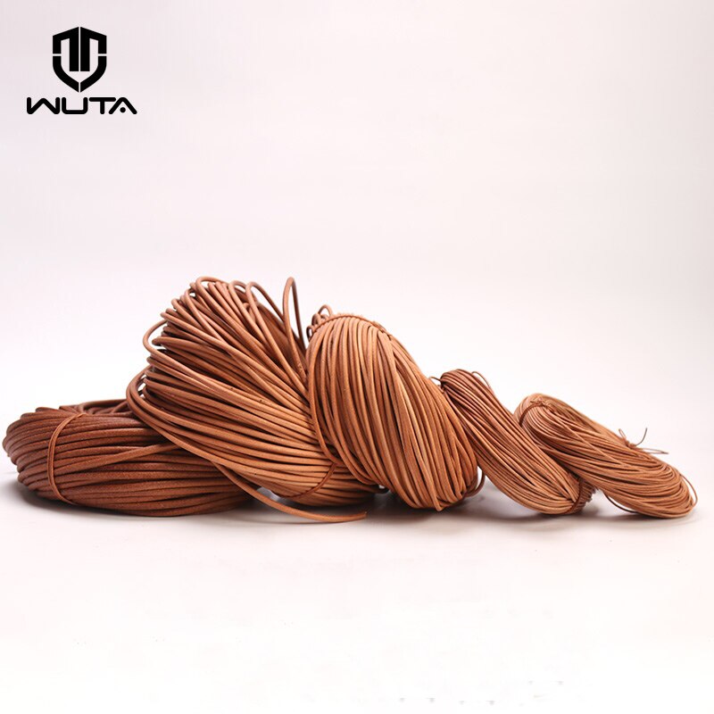 Genuine Leather Cord 2-5-10 meters round leather rope | WUTA