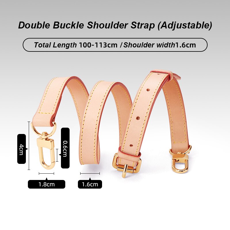 Genuine Leather Bag Strap Brand Luxury Adjustable Shoulder | WUTA