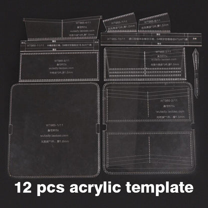 Acrylic Template for Long Wallet Casual | WUTA