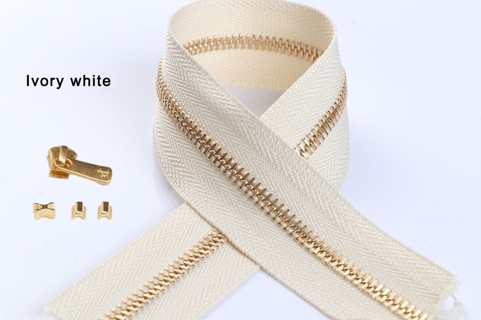 2sets #3/#5 50cm YKK Zipper with Excella Zipper Puller | WUTA