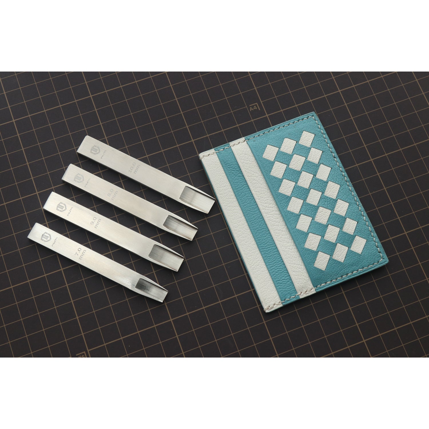 Weaving Hole Punch WUTA Original Woven style Leather Craft Tools & Weaving Slot Punch Tool BV Belt Woven Pattern Tool Leather Cutter For Hand Work