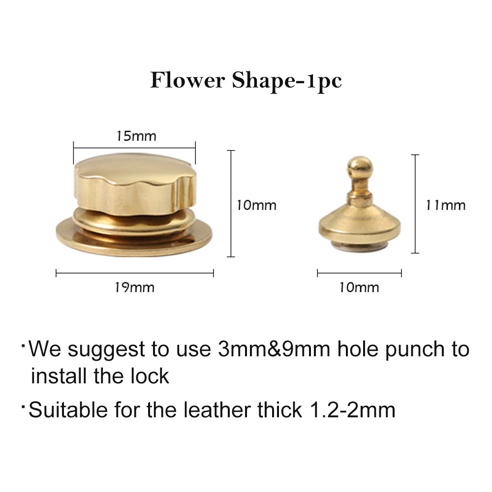 Original Design Brass Bag Lock Spring Buckle Metal Insert Lock | WUTA