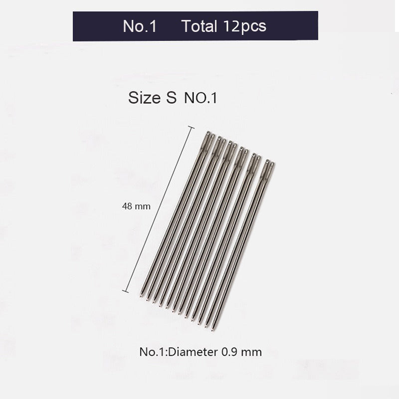 12pcs Large Eye Blunt Stitching Leathercraft Sewing Needle | WUTA