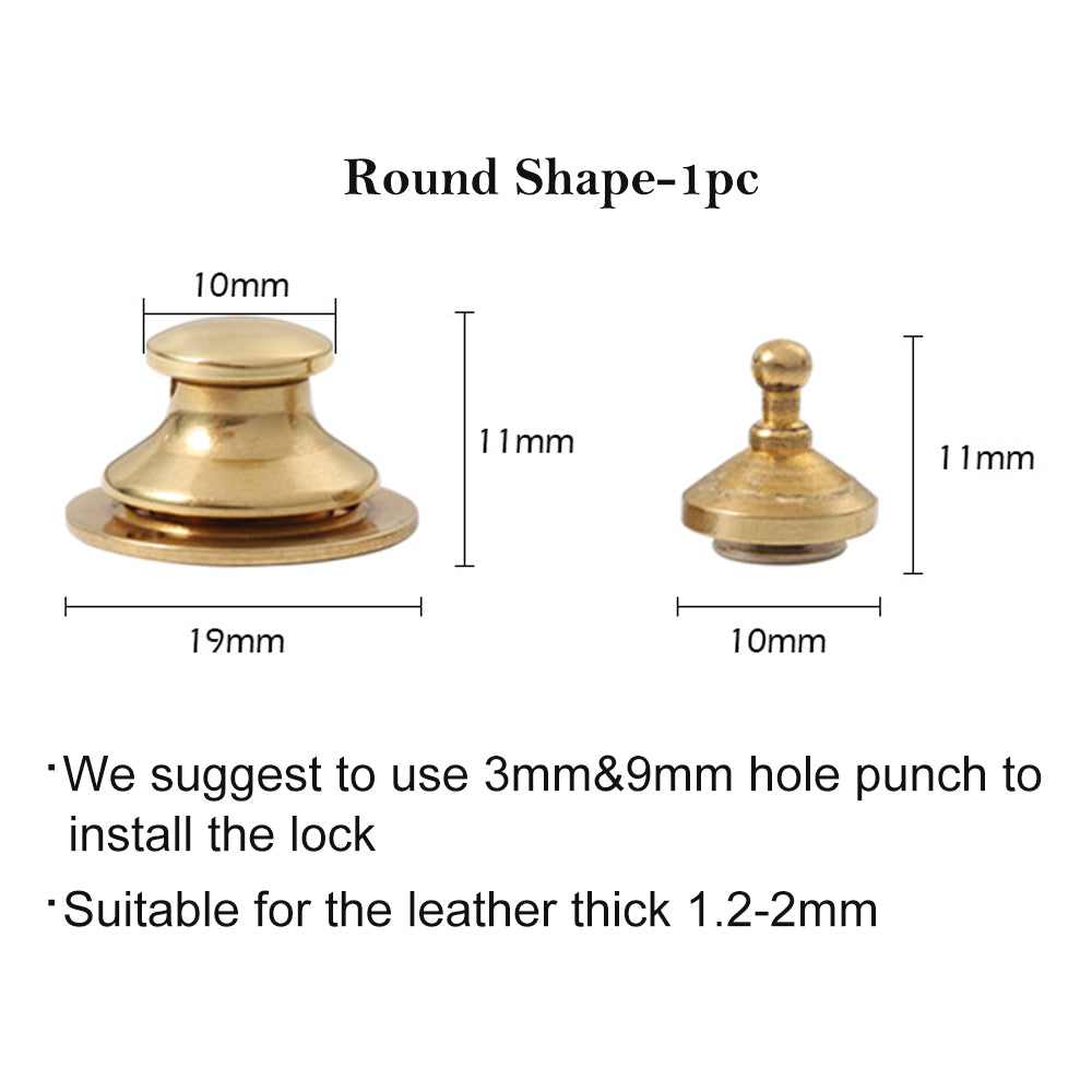 Original Design Brass Bag Lock Spring Buckle Metal Insert Lock | WUTA