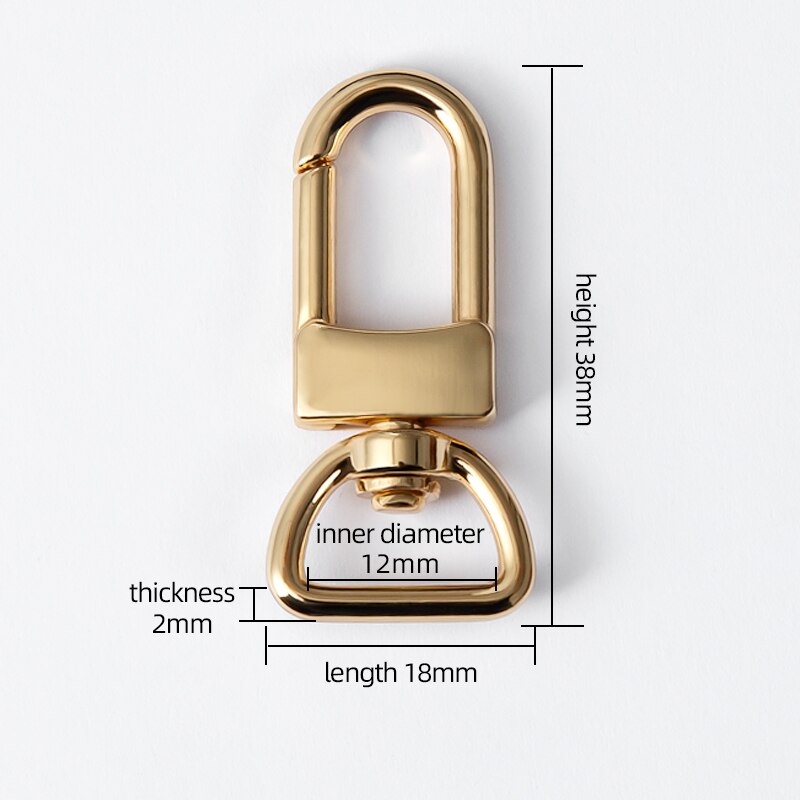 D Tail Hook Buckle and Metal Roller Pin Buckle DIY Accessories for LV Bag | WUTA