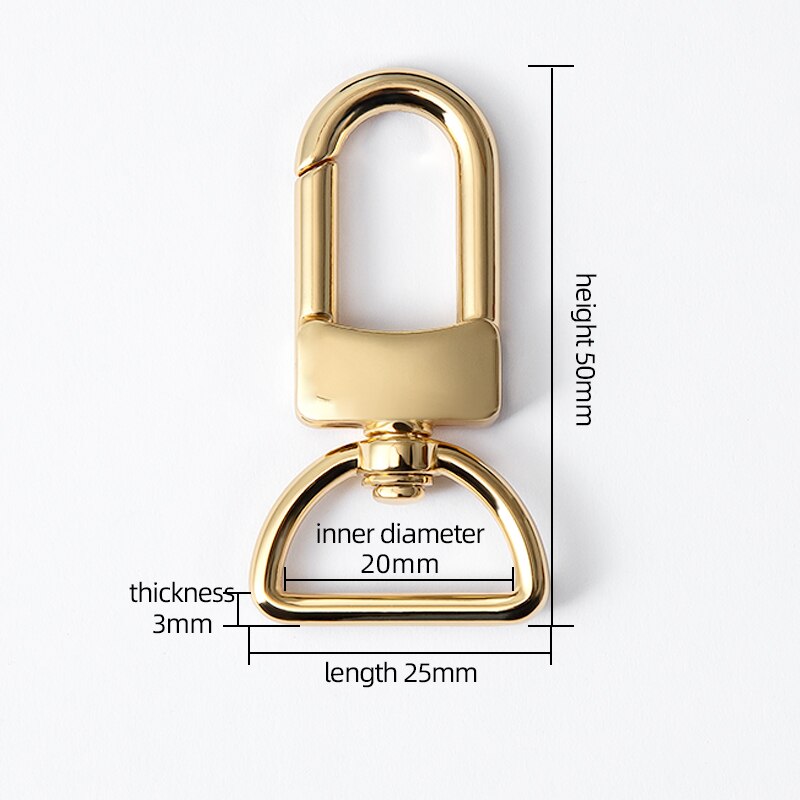 D Tail Hook Buckle and Metal Roller Pin Buckle DIY Accessories for LV Bag | WUTA