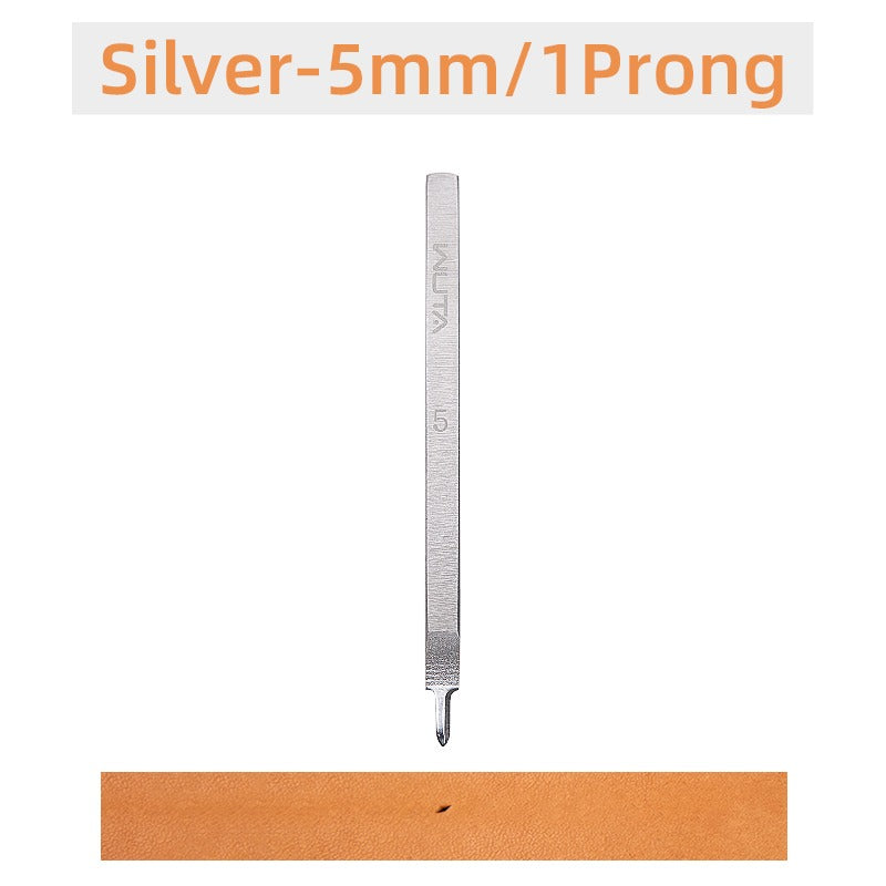 Leather Chisel Tool Diamond Thorn Iron Hole Punch High Polished | WUTA