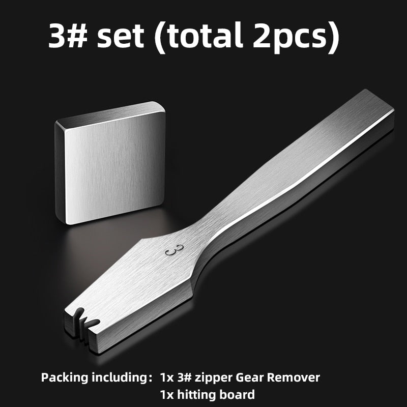 Stainless Steel Zipper Teeth Remover Set 3# 5# | WUTA