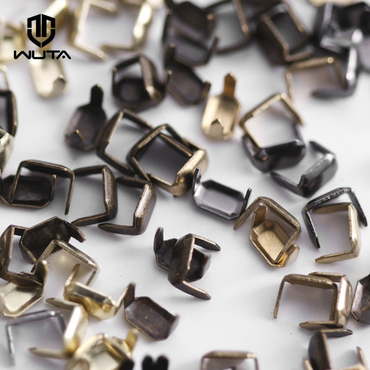 50/100 Set Solid Brass Claw Studs Belts/Leathercraft Rivets | WUTA