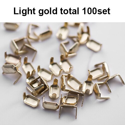 50/100 Set Solid Brass Claw Studs Belts/Leathercraft Rivets | WUTA