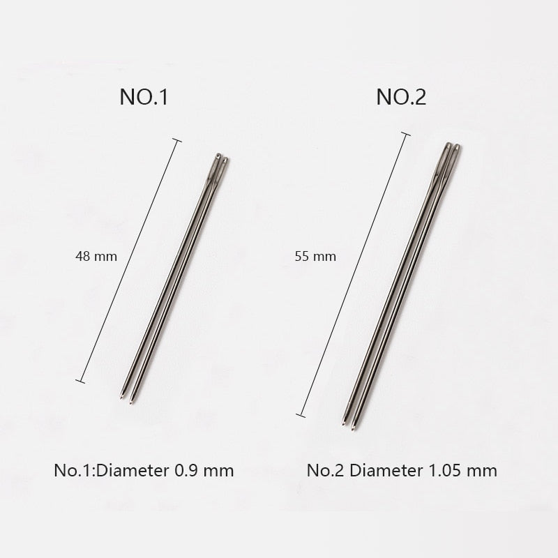 12pcs Large Eye Blunt Stitching Leathercraft Sewing Needle | WUTA