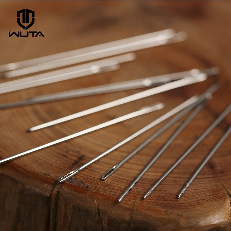 12pcs Large Eye Blunt Stitching Leathercraft Sewing Needle | WUTA