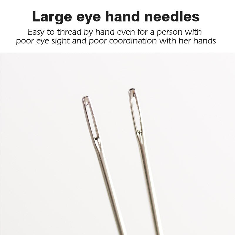 12pcs Large Eye Blunt Stitching Leathercraft Sewing Needle | WUTA