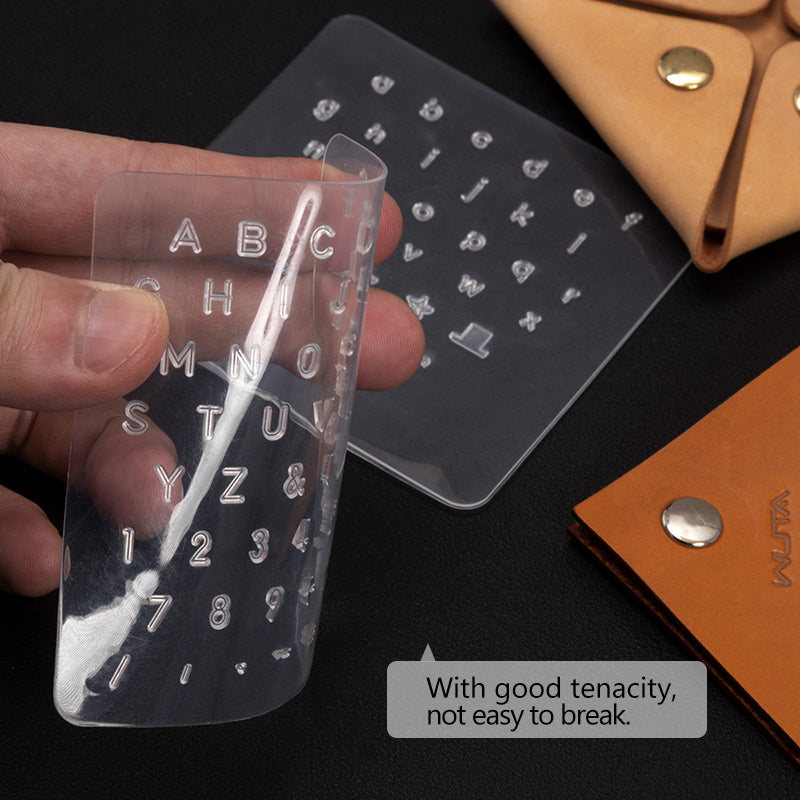Leather Stamping Capital Lowercase Alphabet Numbers Stamp Set | WUTA