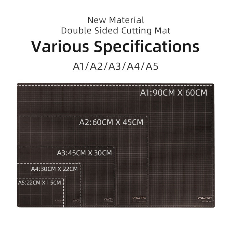 Double-Sided Cutting PVC Mat A1-A5 Leather Cutting Board | WUTA