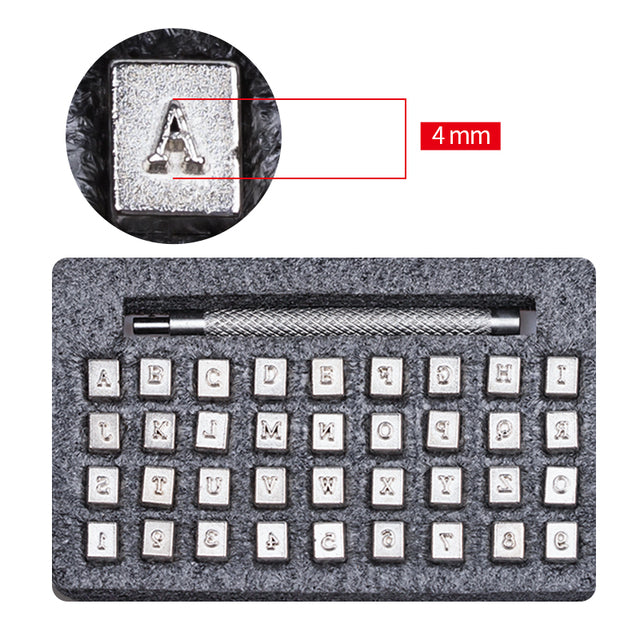 Leather Alphabet Stamps Punch Capital Letters & Number Stamping Tools | WUTA