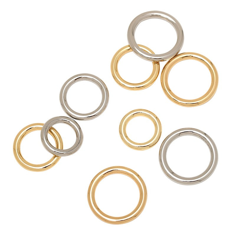 10Pcs New Heavy Duty Metal O Rings Round Jump Ring | WUTA