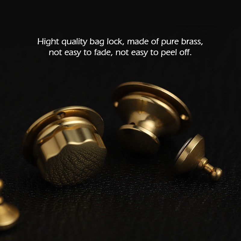 Original Design Brass Bag Lock Spring Buckle Metal Insert Lock | WUTA