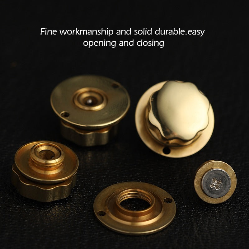 Original Design Brass Bag Lock Spring Buckle Metal Insert Lock | WUTA