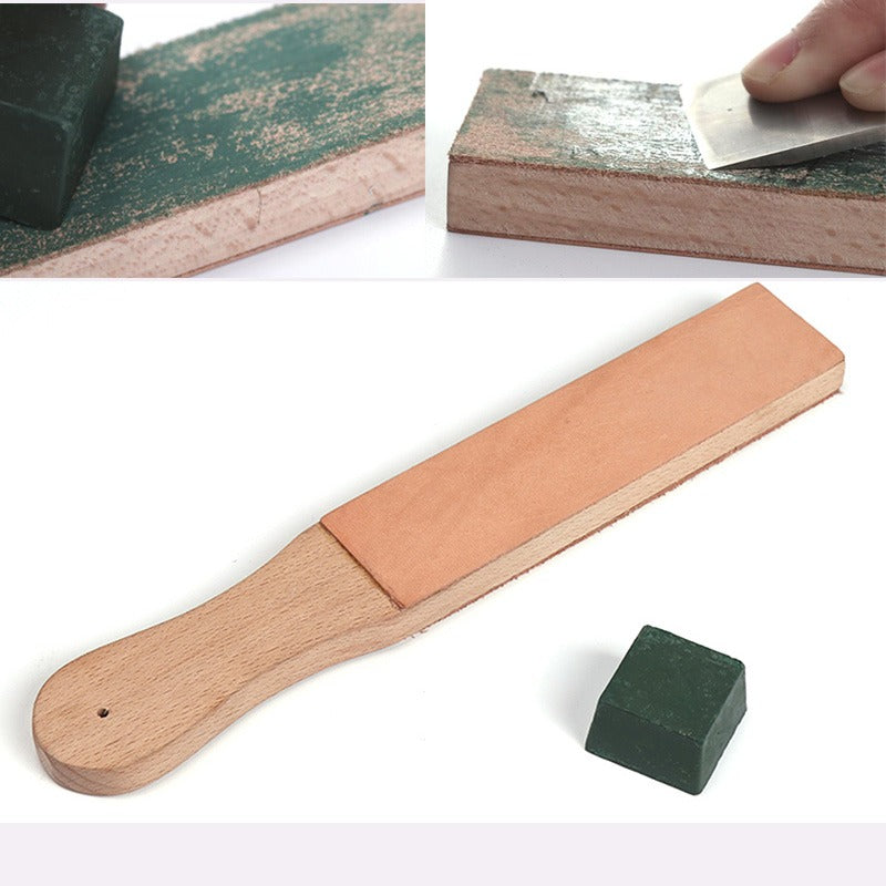 PU Leather Paddle Honing Strop Kit with Handle PU Leather Stropping Kit  Knife Stropping Block for Honing Woodworking Woodcarving - AliExpress