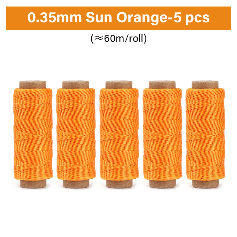 0.35mm/0.45mm/0.55mm/0.65mm Polyester Hand Sewing Round Waxed Thread | WUTA