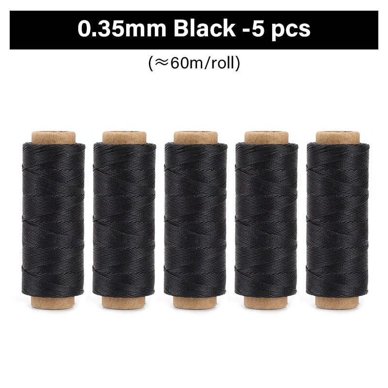 0.35mm/0.45mm/0.55mm/0.65mm Polyester Hand Sewing Round Waxed Thread | WUTA