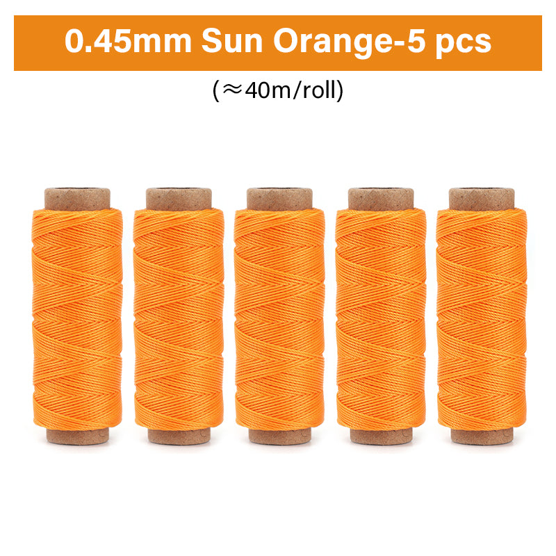 0.35mm/0.45mm/0.55mm/0.65mm Polyester Hand Sewing Round Waxed Thread | WUTA