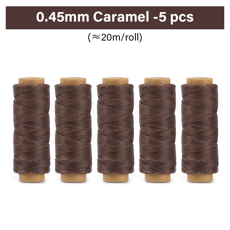 0.35mm/0.45mm/0.55mm/0.65mm Polyester Hand Sewing Round Waxed Thread | WUTA