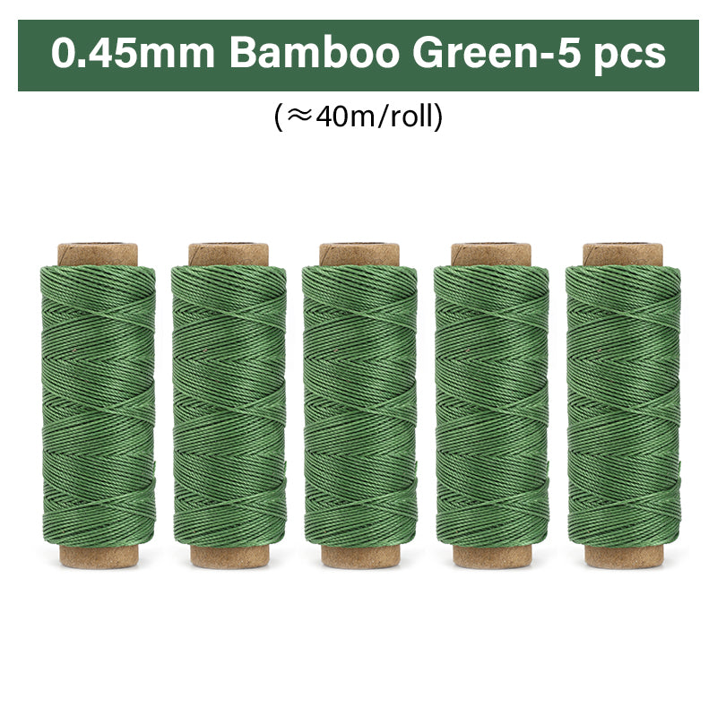 0.35mm/0.45mm/0.55mm/0.65mm Polyester Hand Sewing Round Waxed Thread | WUTA
