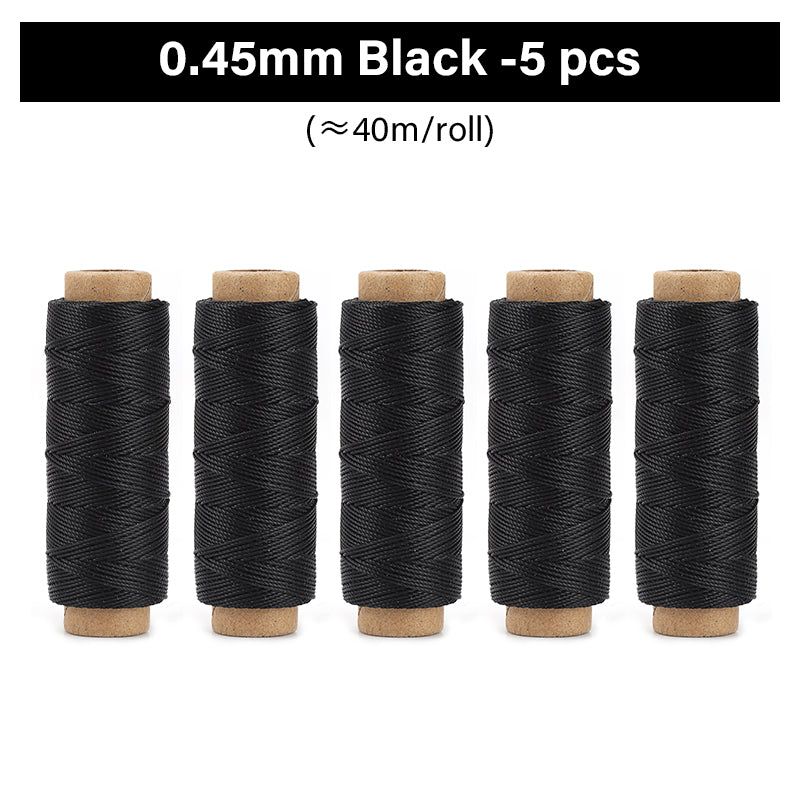 0.35mm/0.45mm/0.55mm/0.65mm Polyester Hand Sewing Round Waxed Thread | WUTA