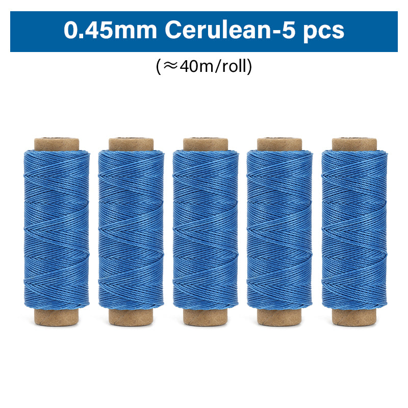 0.35mm/0.45mm/0.55mm/0.65mm Polyester Hand Sewing Round Waxed Thread | WUTA