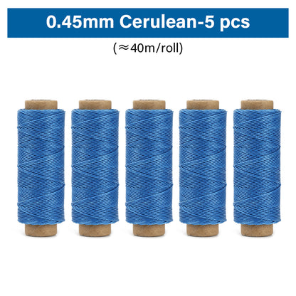 0.35mm/0.45mm/0.55mm/0.65mm Polyester Hand Sewing Round Waxed Thread | WUTA