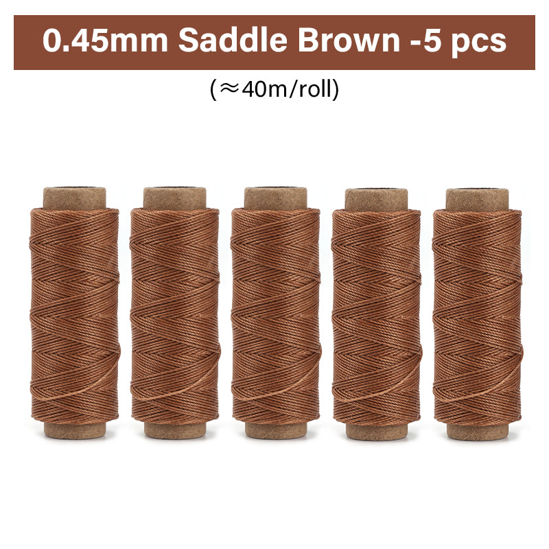 0.35mm/0.45mm/0.55mm/0.65mm Polyester Hand Sewing Round Waxed Thread | WUTA