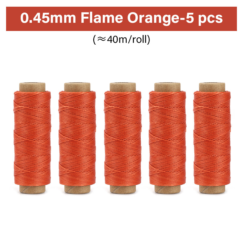 0.35mm/0.45mm/0.55mm/0.65mm Polyester Hand Sewing Round Waxed Thread | WUTA