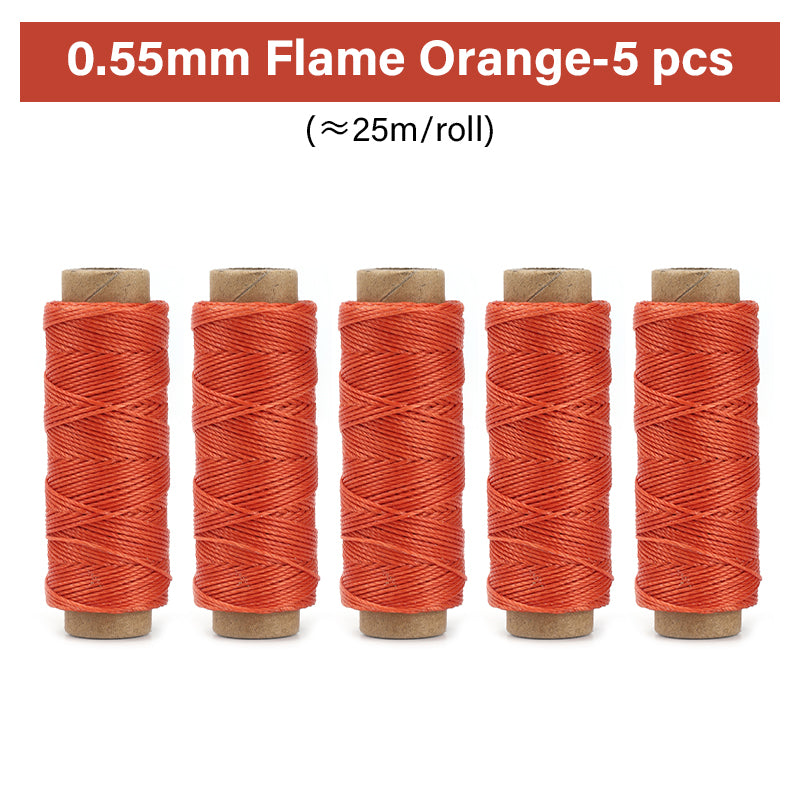 0.35mm/0.45mm/0.55mm/0.65mm Polyester Hand Sewing Round Waxed Thread | WUTA